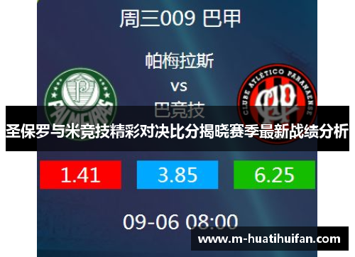 圣保罗与米竞技精彩对决比分揭晓赛季最新战绩分析